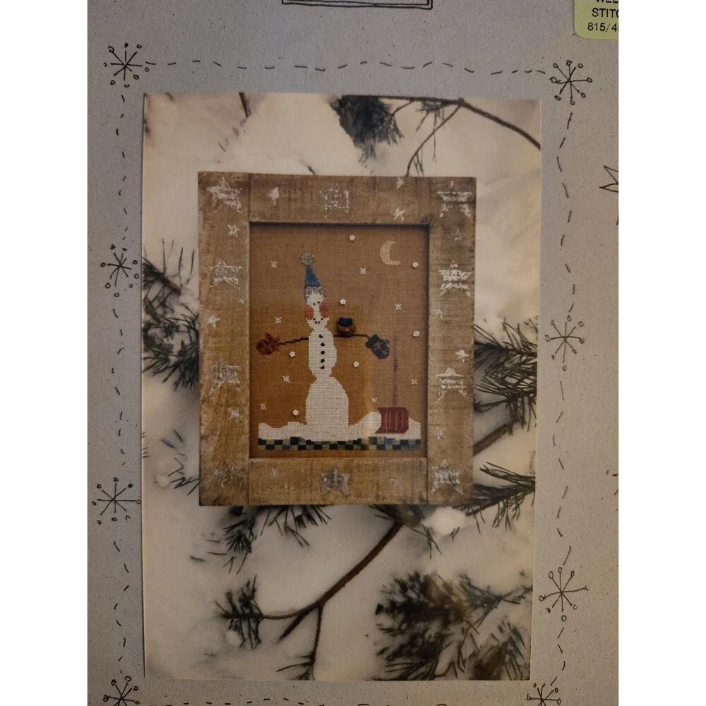 Fanci That Snow Bound Cross Stitch Pattern Teeny Tiny Series No 111 Folk Art